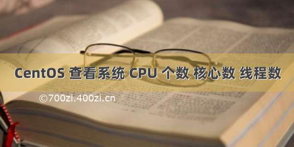 CentOS 查看系统 CPU 个数 核心数 线程数