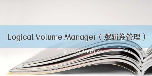 Logical Volume Manager（逻辑卷管理）