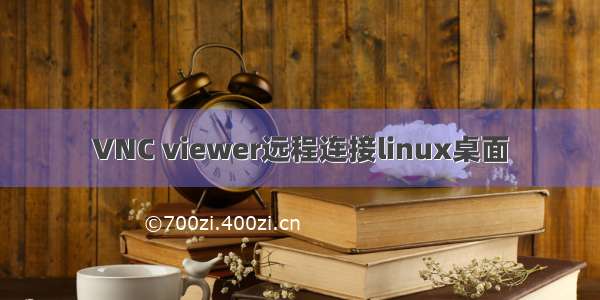 VNC viewer远程连接linux桌面