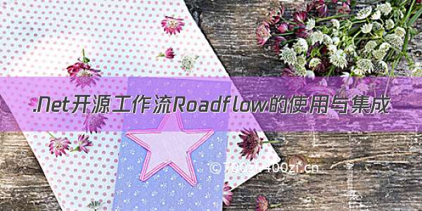 .Net开源工作流Roadflow的使用与集成