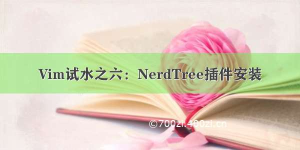 Vim试水之六：NerdTree插件安装