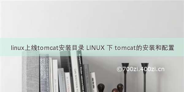 linux上线tomcat安装目录 LINUX 下 tomcat的安装和配置