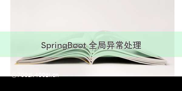 SpringBoot 全局异常处理