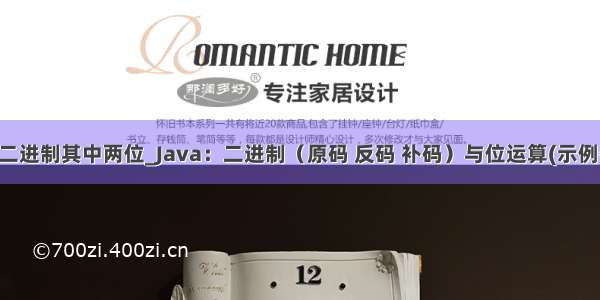 java取二进制其中两位_Java：二进制（原码 反码 补码）与位运算(示例代码)...