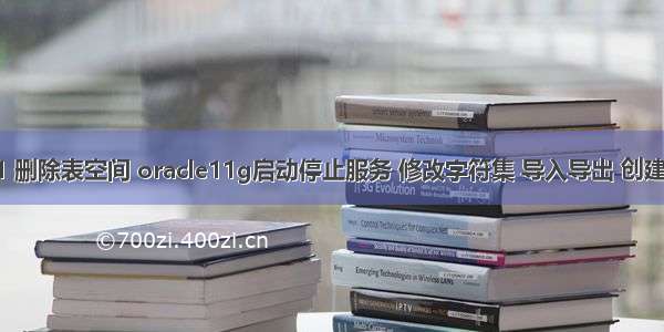 oracle11 删除表空间 oracle11g启动停止服务 修改字符集 导入导出 创建删除表空