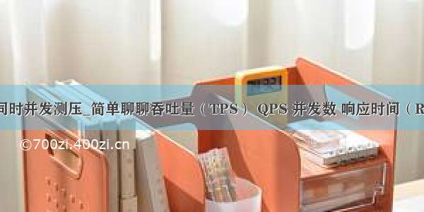 不同用户同时并发测压_简单聊聊吞吐量（TPS） QPS 并发数 响应时间（RT）概念...