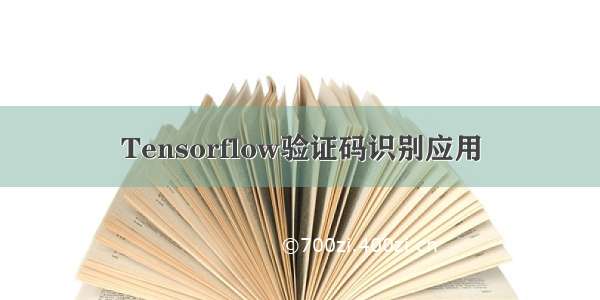 Tensorflow验证码识别应用