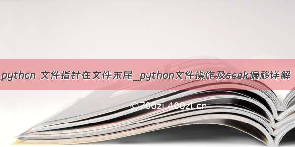 python 文件指针在文件末尾_python文件操作及seek偏移详解