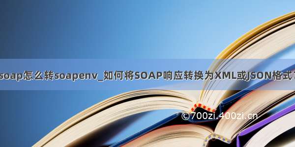 soap怎么转soapenv_如何将SOAP响应转换为XML或JSON格式？