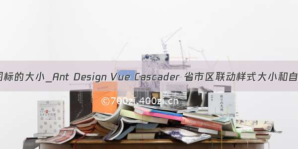 vue调整图标的大小_Ant Design Vue Cascader 省市区联动样式大小和自定义图标