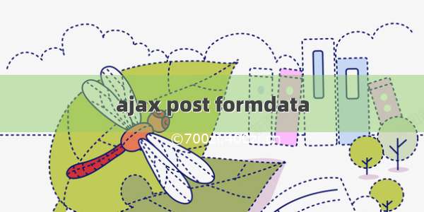 ajax post formdata