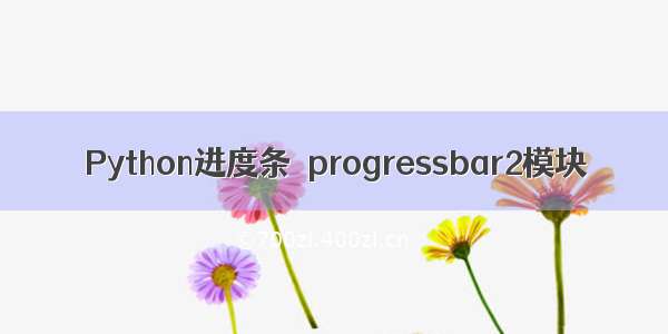 Python进度条－progressbar2模块