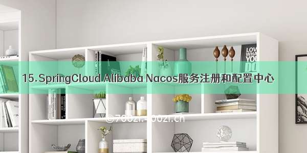 15.SpringCloud Alibaba Nacos服务注册和配置中心