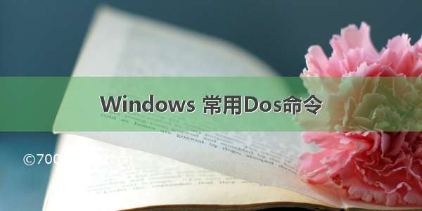 Windows 常用Dos命令