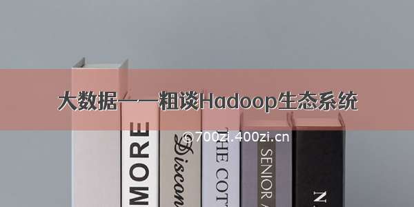 大数据——粗谈Hadoop生态系统