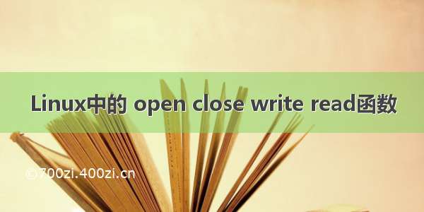 Linux中的 open close write read函数