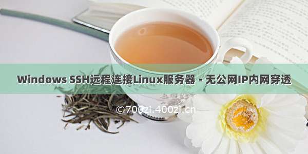 Windows SSH远程连接Linux服务器 - 无公网IP内网穿透