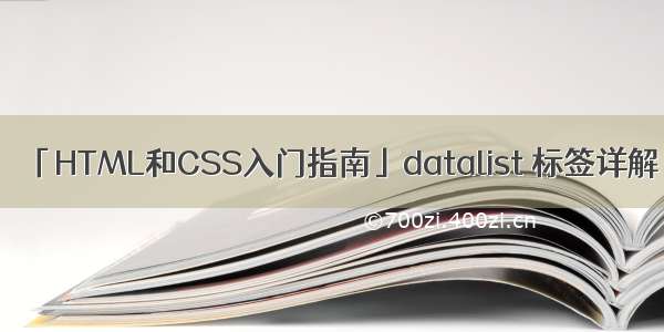 「HTML和CSS入门指南」datalist 标签详解