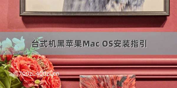 台式机黑苹果Mac OS安装指引