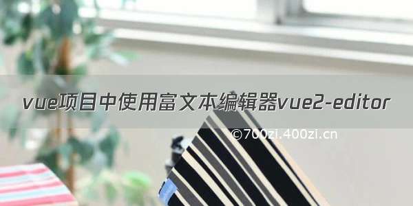 vue项目中使用富文本编辑器vue2-editor