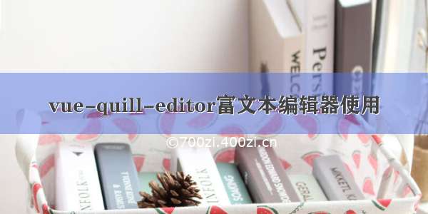 vue-quill-editor富文本编辑器使用