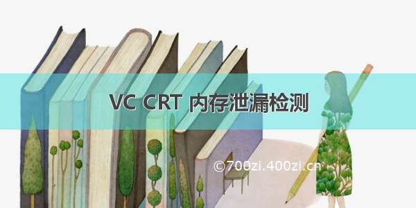 VC CRT 内存泄漏检测