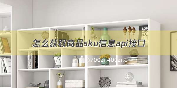 怎么获取商品sku信息api接口