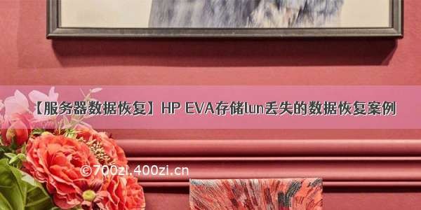 【服务器数据恢复】HP EVA存储lun丢失的数据恢复案例