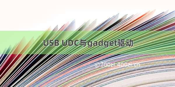 USB UDC与gadget驱动