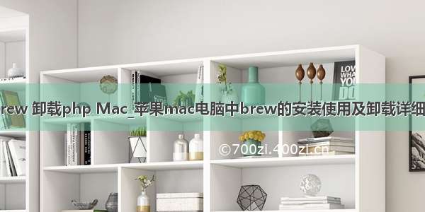 mac homebrew 卸载php Mac_苹果mac电脑中brew的安装使用及卸载详细教程 brew 又