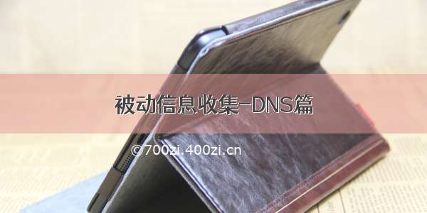 被动信息收集-DNS篇