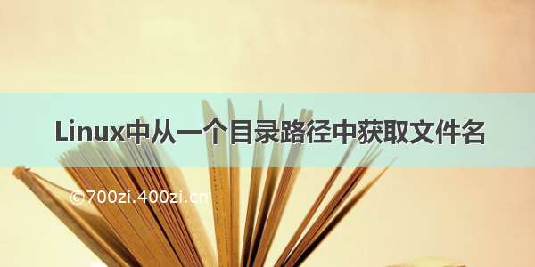 Linux中从一个目录路径中获取文件名