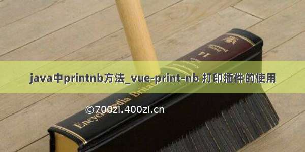 java中printnb方法_vue-print-nb 打印插件的使用