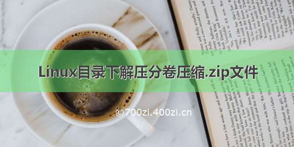 Linux目录下解压分卷压缩.zip文件