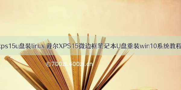 xps15u盘装linux 戴尔XPS15微边框笔记本U盘重装win10系统教程