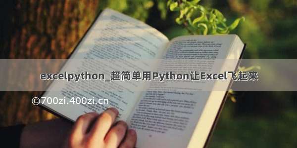 excelpython_超简单用Python让Excel飞起来