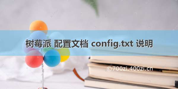 树莓派 配置文档 config.txt 说明