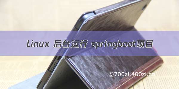 Linux 后台运行 springboot项目