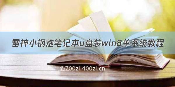 雷神小钢炮笔记本u盘装win8单系统教程