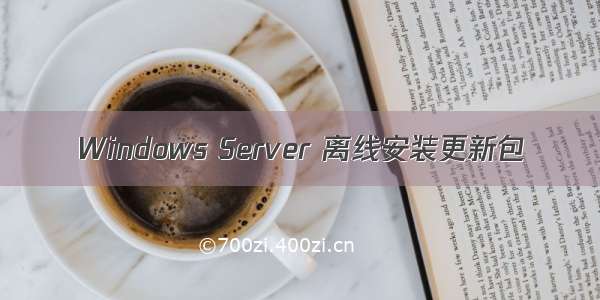 Windows Server 离线安装更新包