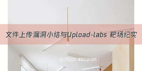 文件上传漏洞小结与Upload-labs 靶场纪实