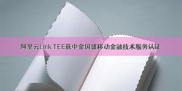 阿里云Link TEE获中金国盛移动金融技术服务认证