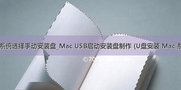 deepin20系统选择手动安装盘_Mac USB启动安装盘制作 (U盘安装 Mac 系统) / 兼10