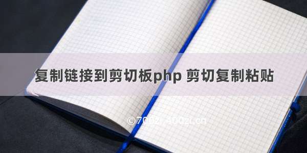 复制链接到剪切板php 剪切复制粘贴