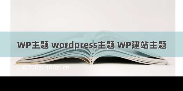 WP主题 wordpress主题 WP建站主题