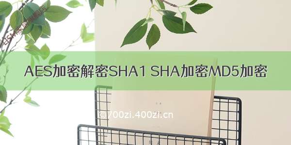 AES加密解密SHA1 SHA加密MD5加密