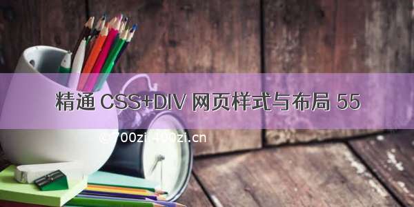 精通 CSS+DIV 网页样式与布局 55