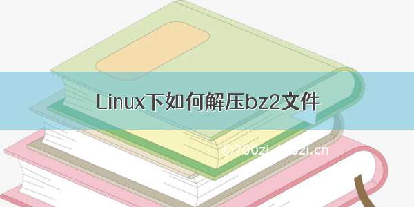 Linux下如何解压bz2文件