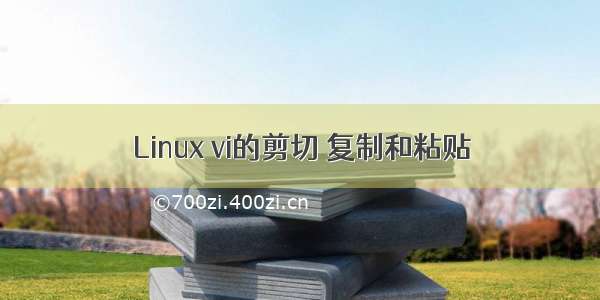 Linux vi的剪切 复制和粘贴