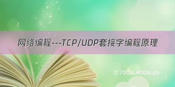 网络编程---TCP/UDP套接字编程原理